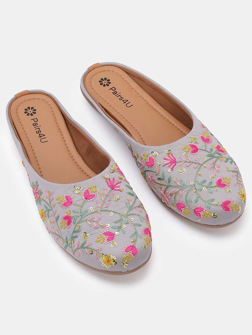 women embroidered slip on juti - 22053854 -  Standard Image - 1