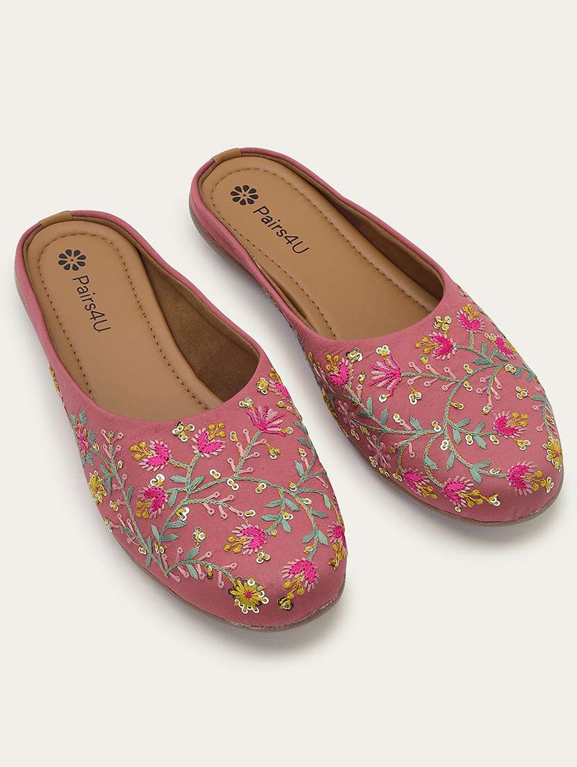 women embroidered slip on juti - 22053855 -  Standard Image - 1