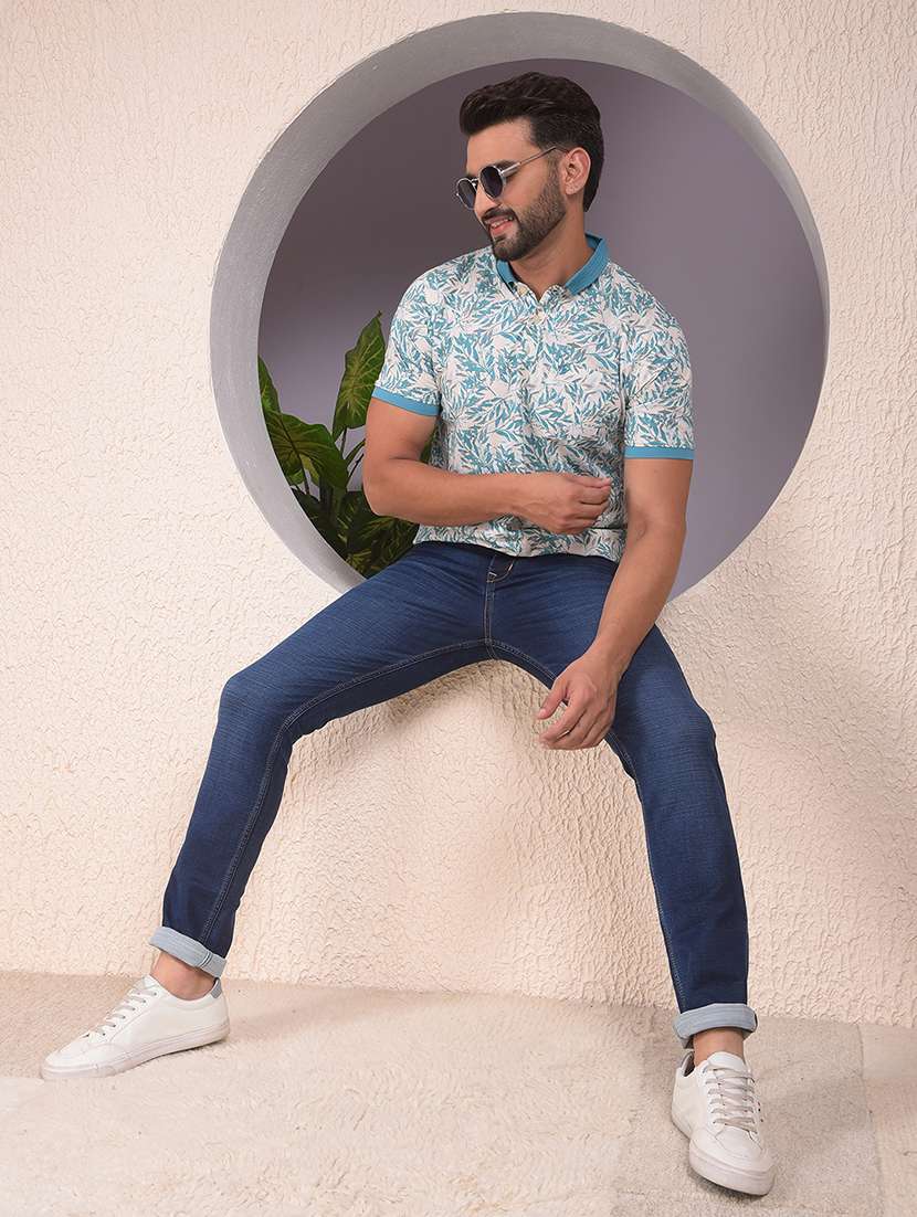 men solid mid rise slim fit jeans - 22053920 - Standard Image - 4