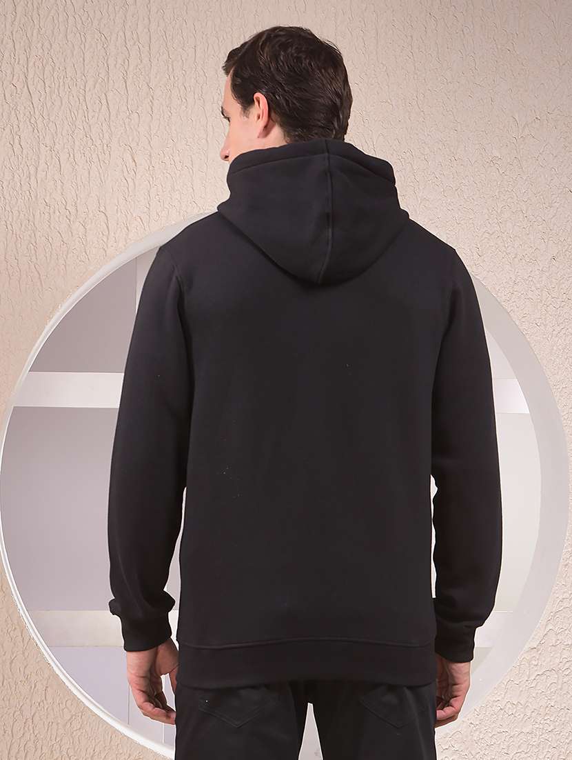 men solid long sleeve hooded sweatshirt - 22053932 -  Standard Image - 1