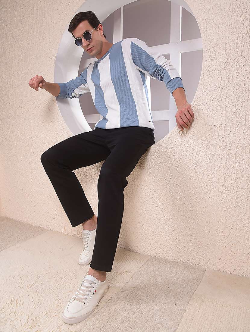 men striped long sleeve regular fit sweatshirt - 22053938 - Standard Image - 6