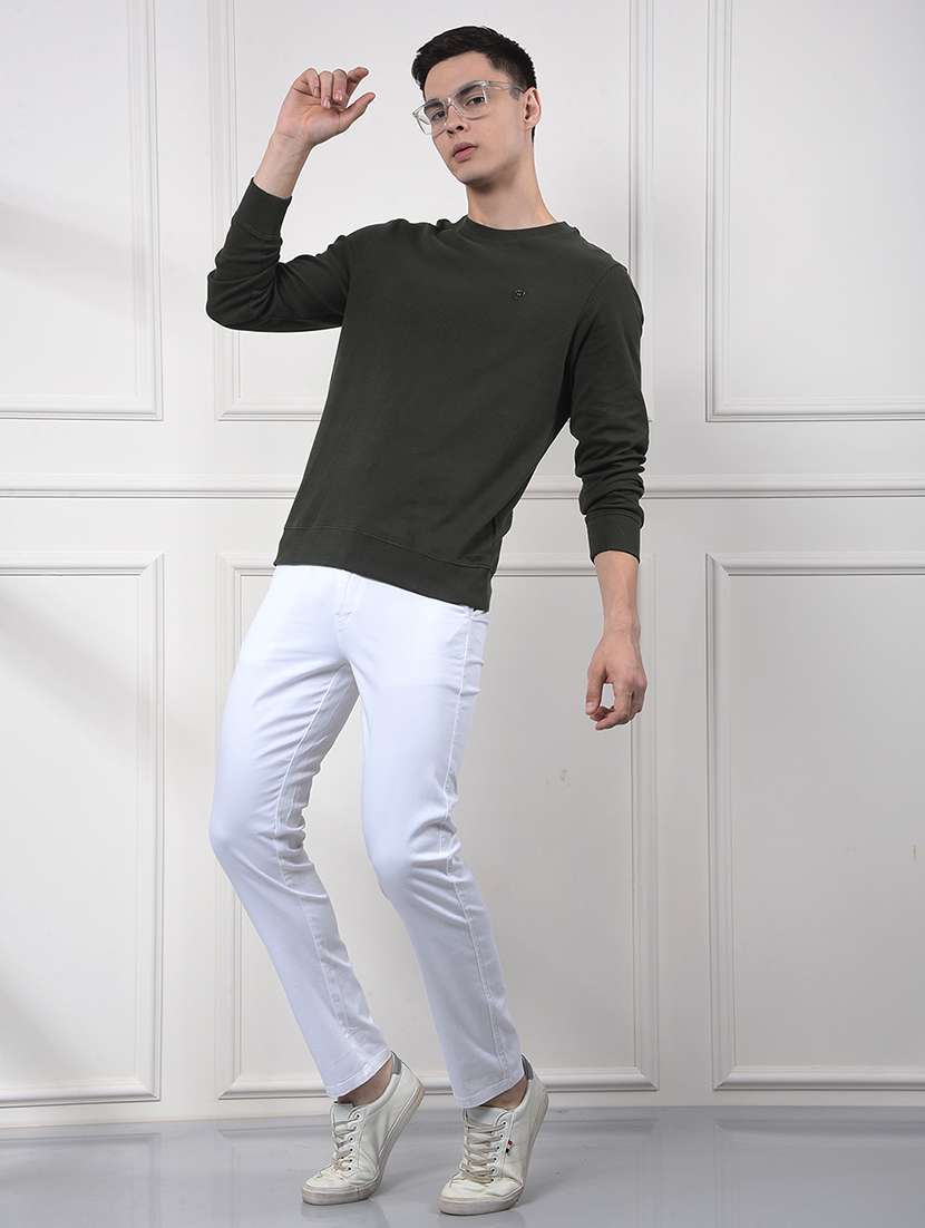 men solid long sleeve regular fit sweatshirt - 22053945 -  Standard Image - 6