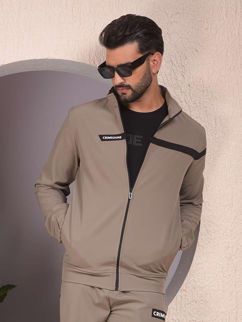 men solid long sleeve regular fit sweatshirt