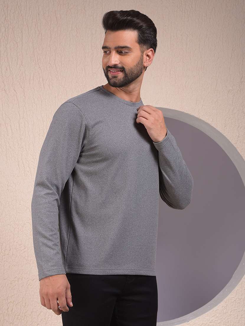 men solid long sleeve regular fit sweatshirt - 22053963 -  Standard Image - 1