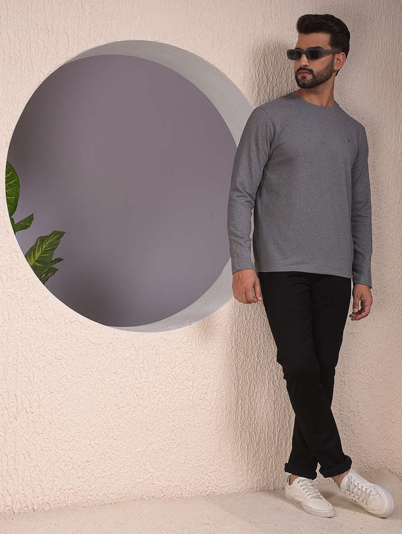 men solid long sleeve regular fit sweatshirt - 22053963 -  Standard Image - 4
