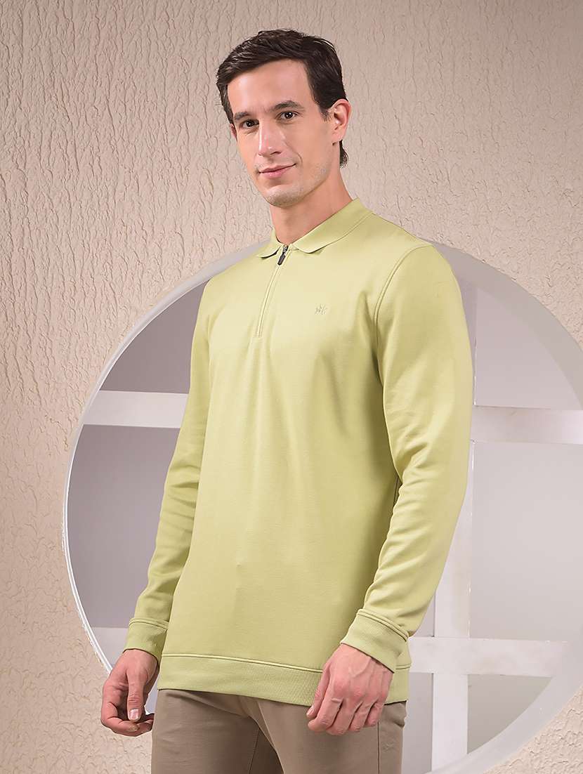 men solid long sleeve regular fit sweatshirt - 22053965 -  Standard Image - 1
