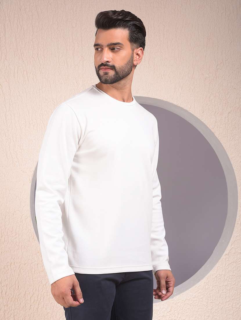 men solid long sleeve regular fit sweatshirt - 22053967 -  Standard Image - 1