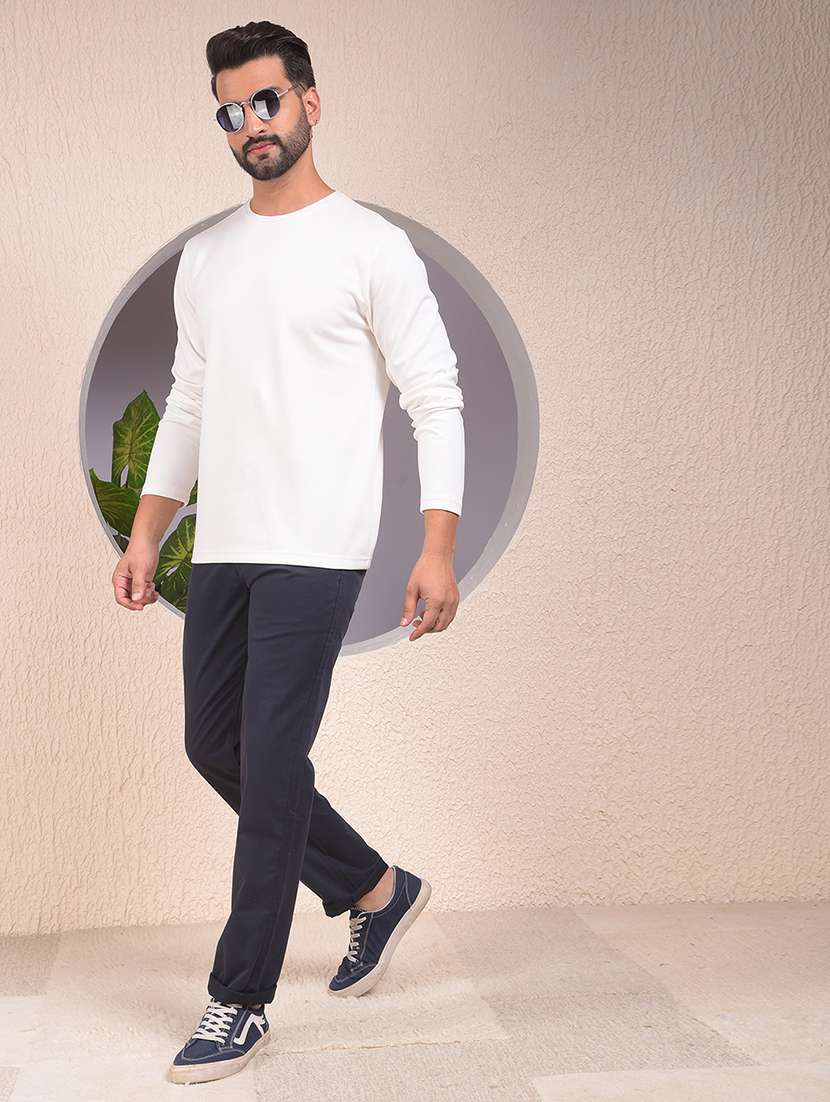 men solid long sleeve regular fit sweatshirt - 22053967 -  Standard Image - 4