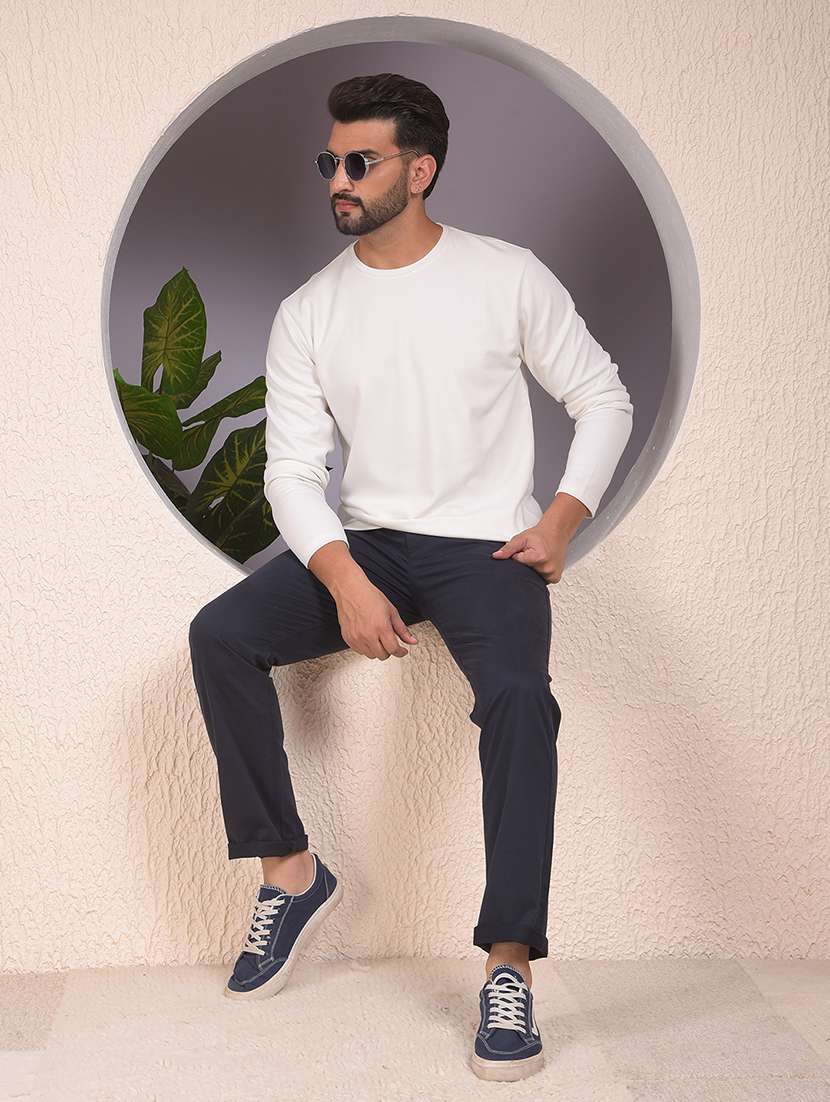 men solid long sleeve regular fit sweatshirt - 22053967 -  Standard Image - 6