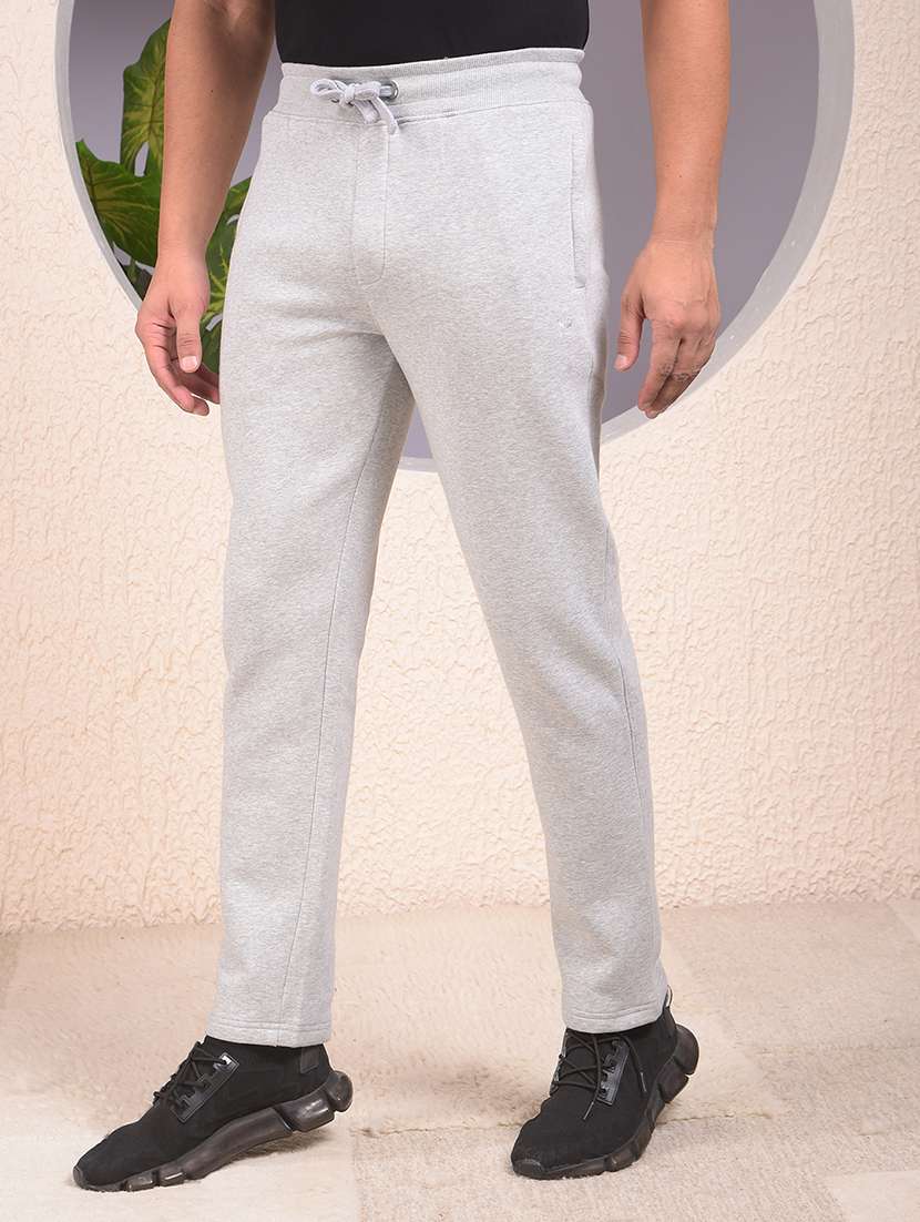 Men Solid Mid Rise Full Length Track Pant - 22053976 -  Standard Image - 1
