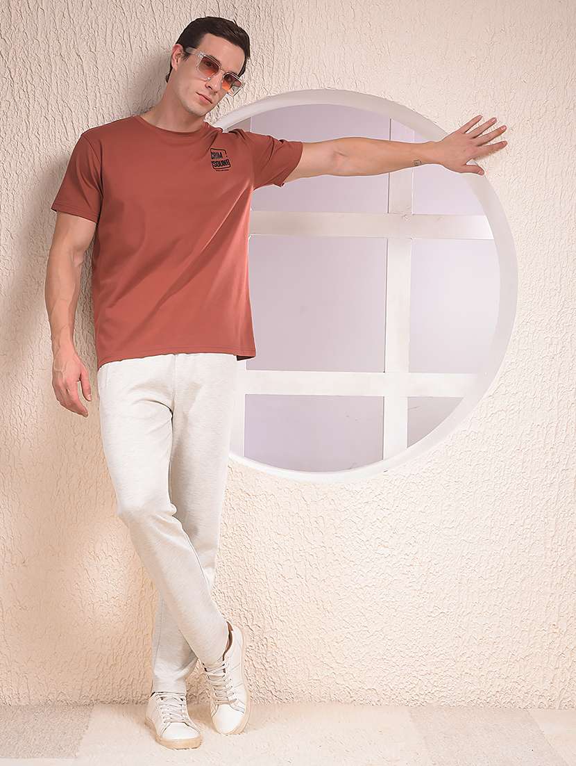 men solid mid rise full length track pant - 22053979 - Standard Image - 6