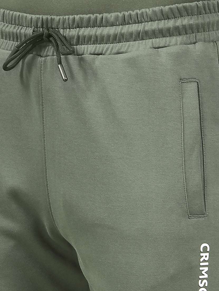 men solid mid rise full length track pant - 22053980 -  Standard Image - 6