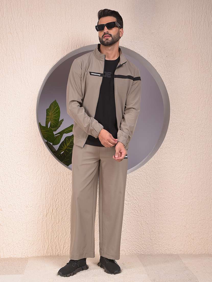 men solid mid rise full length track pant - 22053990 -  Standard Image - 6