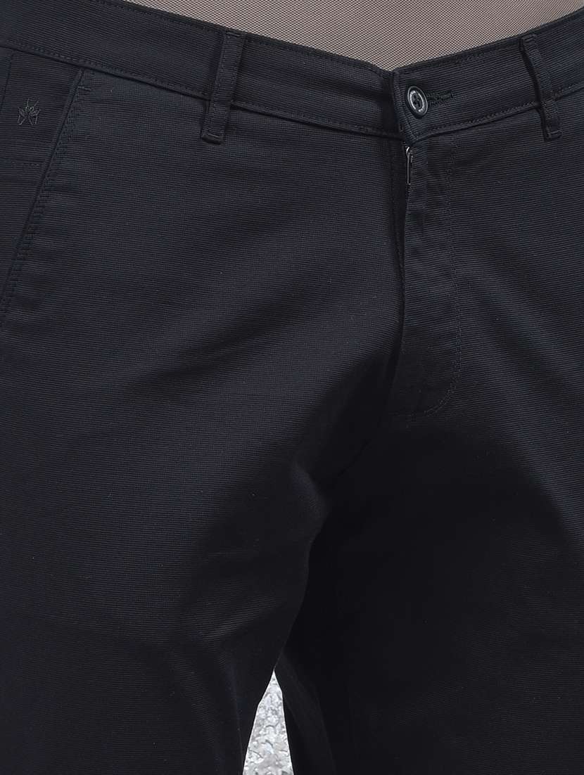 men solid mid rise flat front casual chinos  - 22054006 -  Standard Image - 6