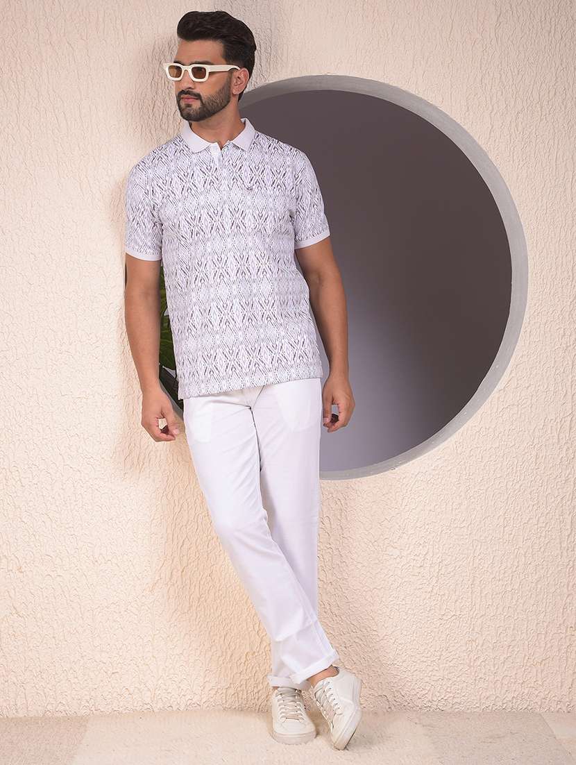 men solid mid rise flat front casual chinos  - 22054015 -  Standard Image - 4