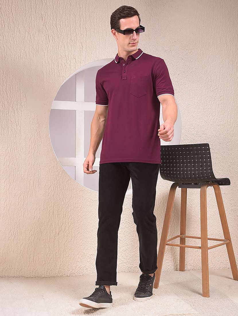 men solid mid rise flat front casual chinos - 22054029 - Standard Image - 6