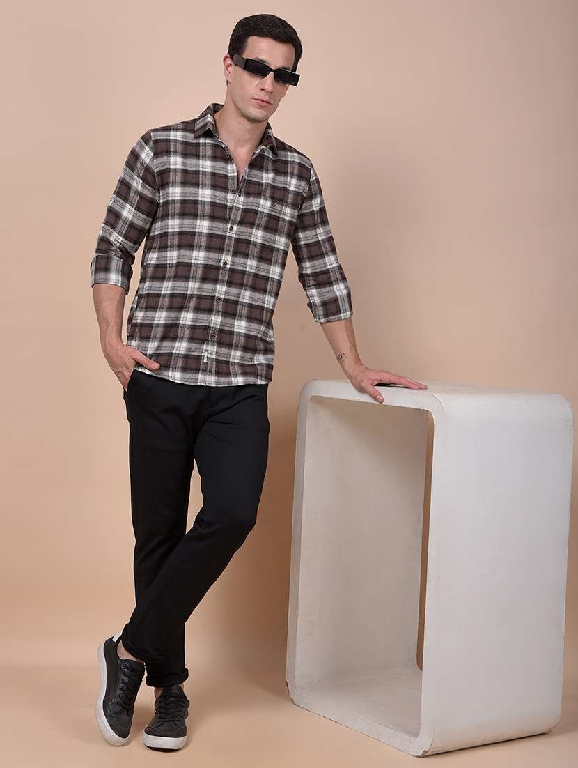 men solid mid rise flat front casual chinos  - 22054036 -  Standard Image - 6