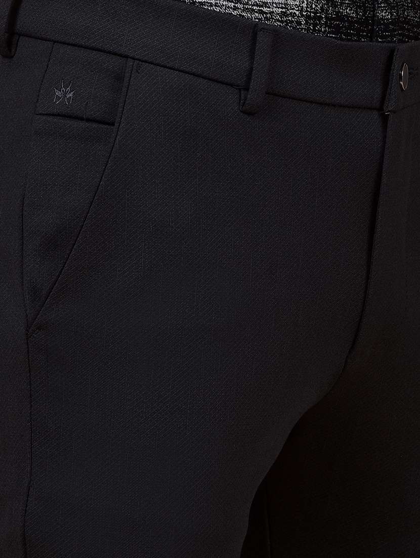 men solid mid rise flat front casual chinos  - 22054037 -  Standard Image - 4