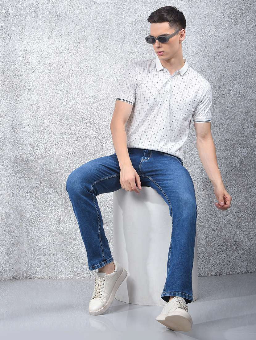 men printed short sleeve regular fit polo t-shirt - 22054070 -  Standard Image - 4