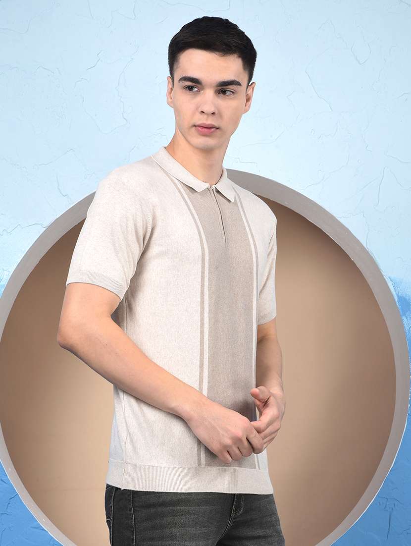 men color block short sleeve regular fit polo t-shirt - 22054075 -  Standard Image - 1