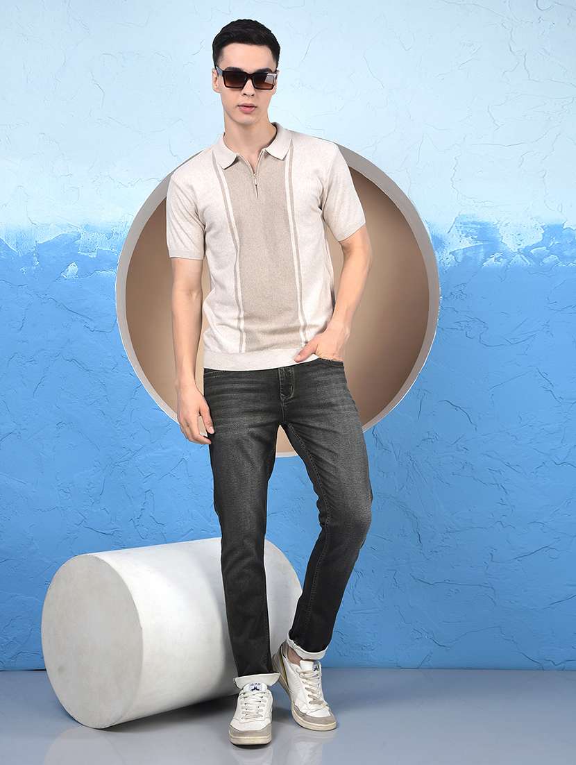 men color block short sleeve regular fit polo t-shirt - 22054075 -  Standard Image - 6