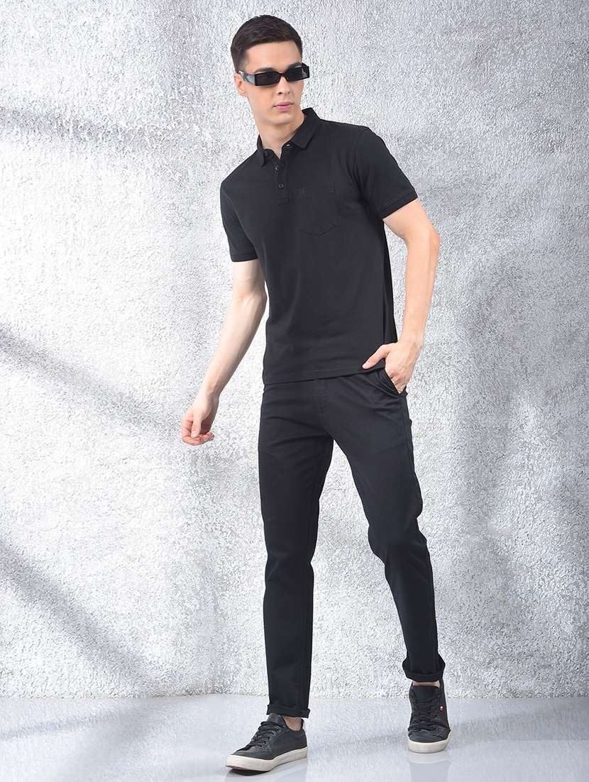 men solid short sleeve regular fit polo t-shirt - 22054086 -  Standard Image - 4
