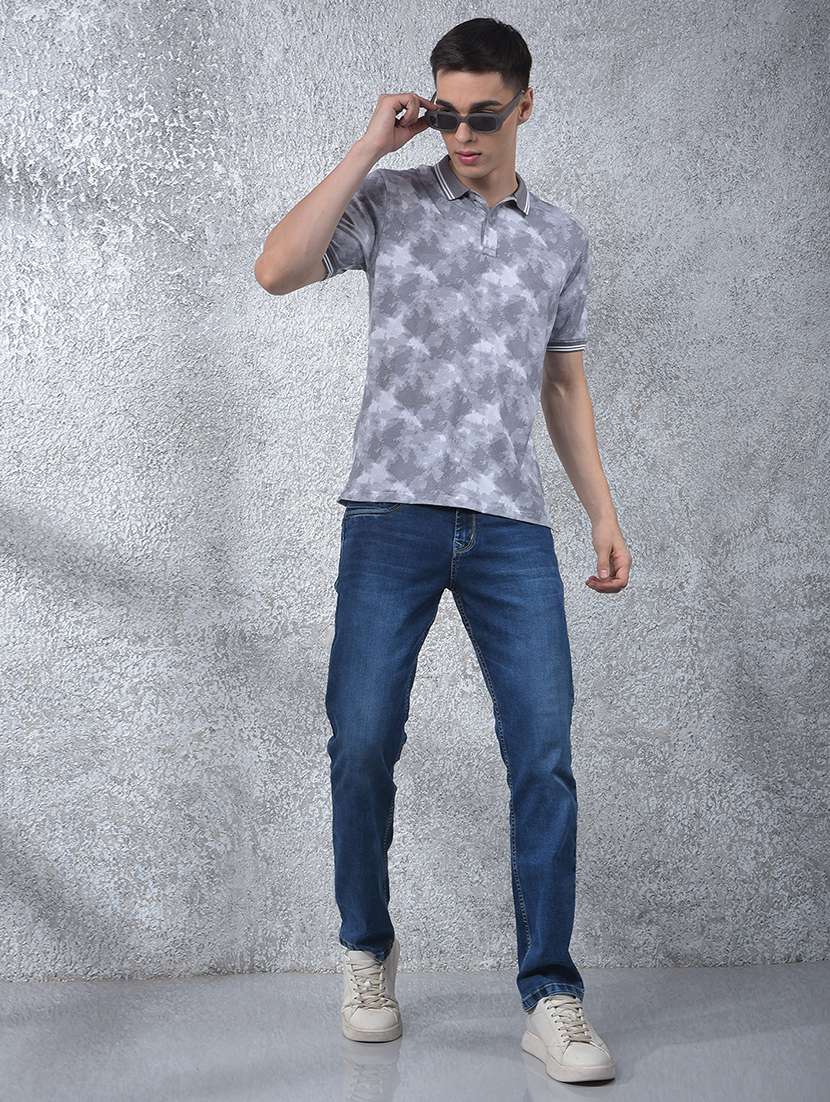 men printed short sleeve regular fit polo t-shirt - 22054094 -  Standard Image - 4