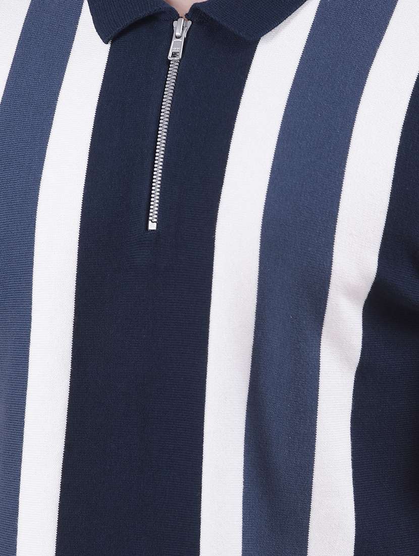 men striped short sleeve regular fit polo t-shirt - 22054104 - Standard Image - 4
