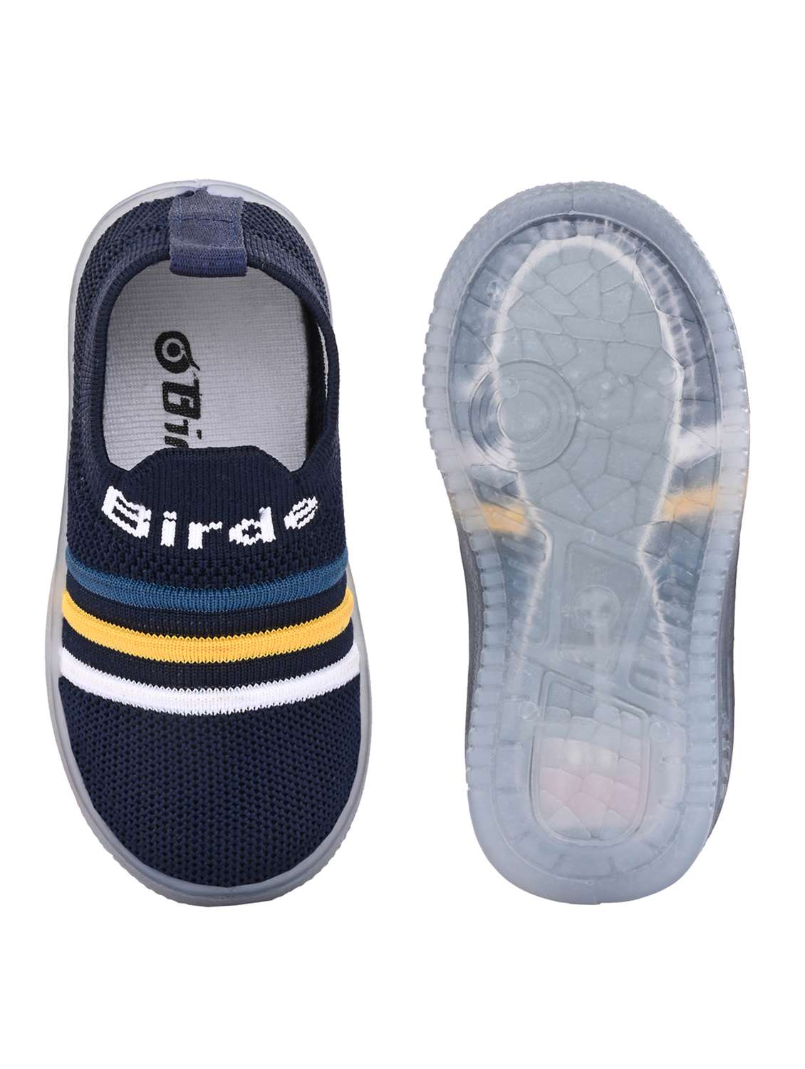 kids navy slip on sports shoe - 22054110 - Standard Image - 4