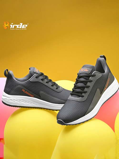 men solid grey sport shoes - 22054114 - Standard Image - 0