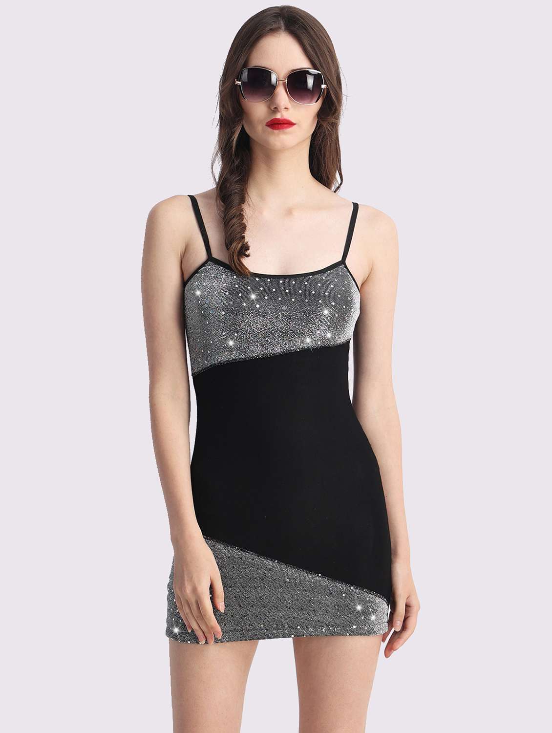 women emebllished shoulder strap bodycon dress - 22054155 -  Standard Image - 4