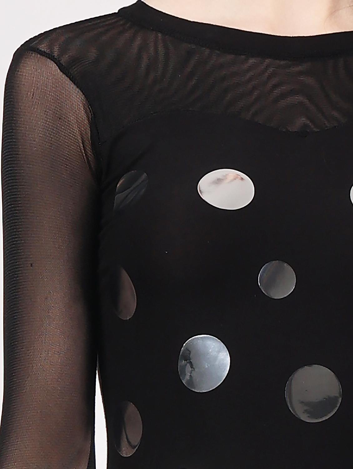 women embellished round neck bodycon dress - 22054192 - Standard Image - 4