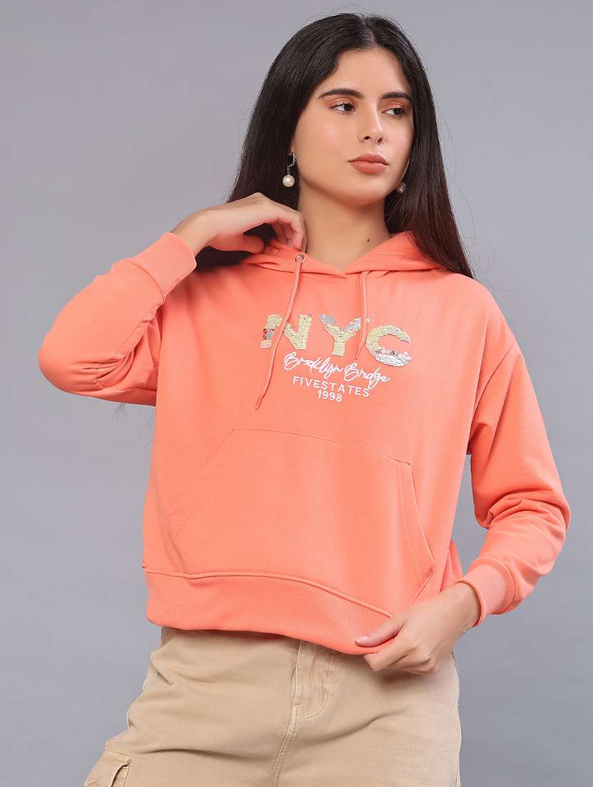 women printed long sleeve sweatshirt - 22054474 -  Standard Image - 1