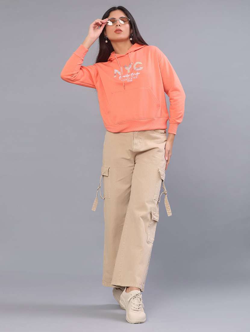 women printed long sleeve sweatshirt - 22054474 -  Standard Image - 4