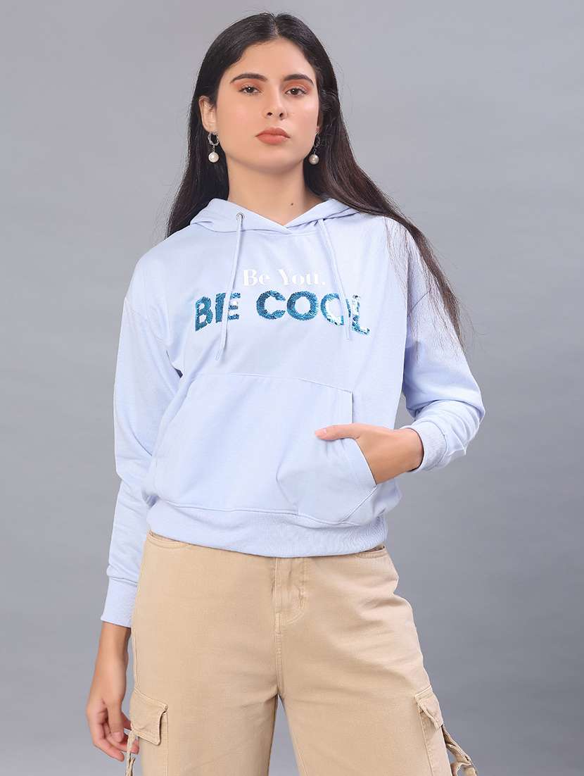 women printed long sleeve sweatshirt - 22054479 -  Standard Image - 1