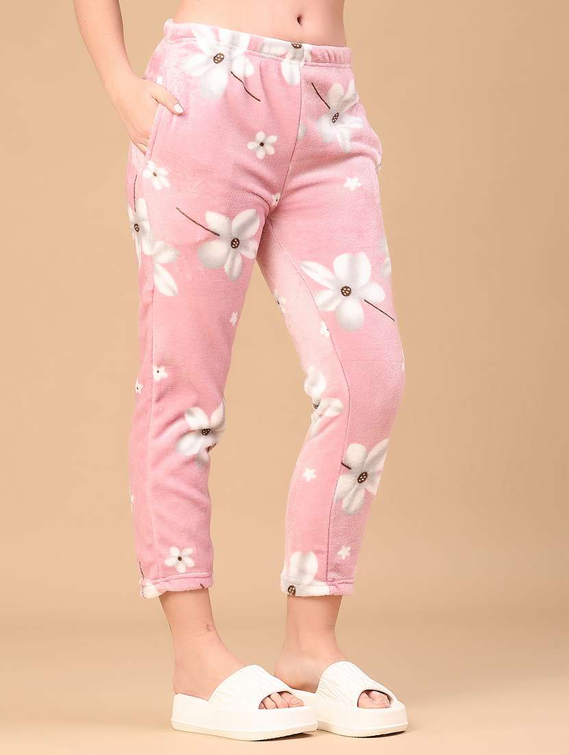 Women Floral Print Mid Rise Pajama - 22054493 -  Standard Image - 1