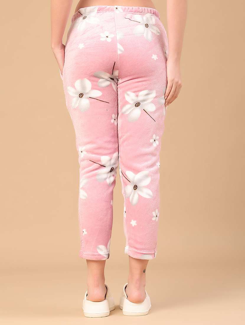 Women Floral Print Mid Rise Pajama - 22054493 -  Standard Image - 4