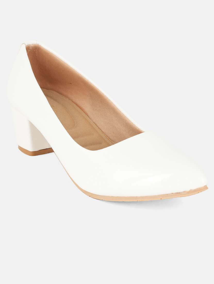 women solid block heel pump - 22054689 -  Standard Image - 1