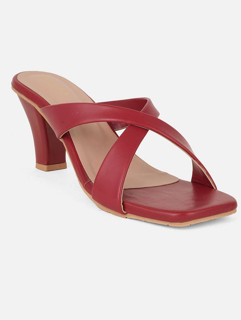 women solid slip on sandals - 22054692 -  Standard Image - 1