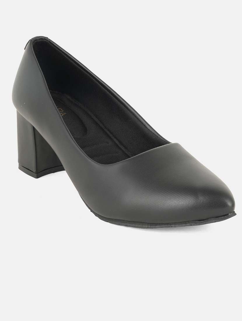 women solid block heel pump - 22054694 -  Standard Image - 1