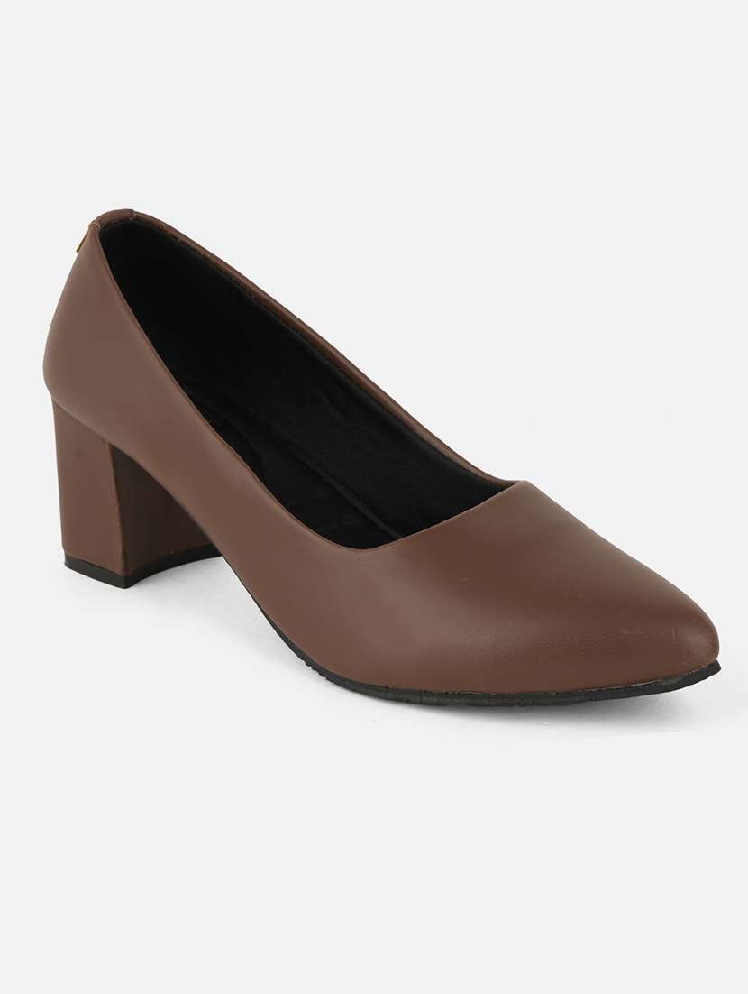 women solid block heel pump - 22054695 -  Standard Image - 1