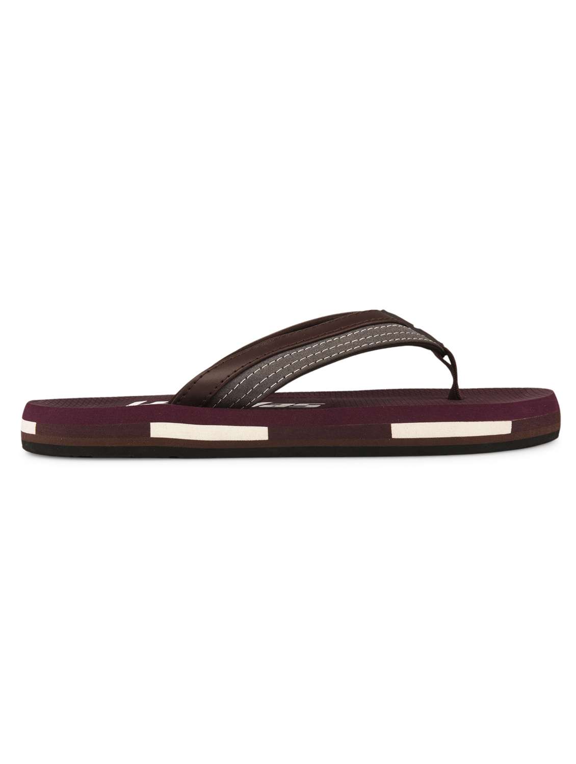 men brown toe separator flip flop - 22054980 -  Standard Image - 4
