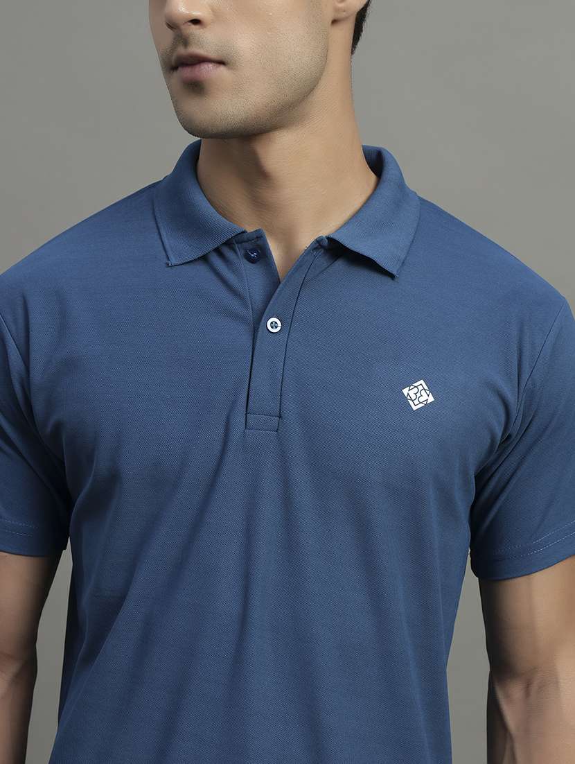 men solid short sleeve regular fit polo t-shirt - 22054982 -  Standard Image - 4
