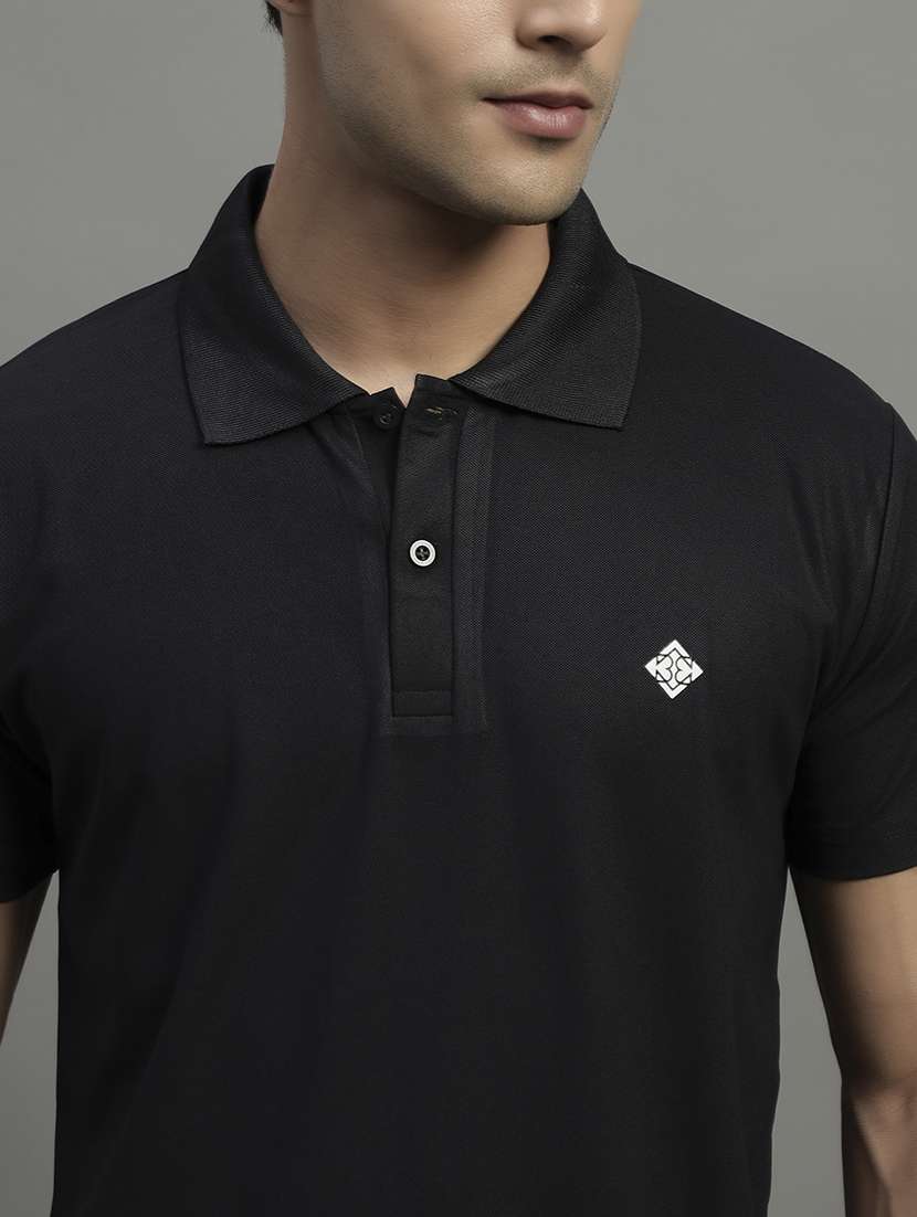 men solid short sleeve regular fit polo t-shirt - 22054984 -  Standard Image - 4