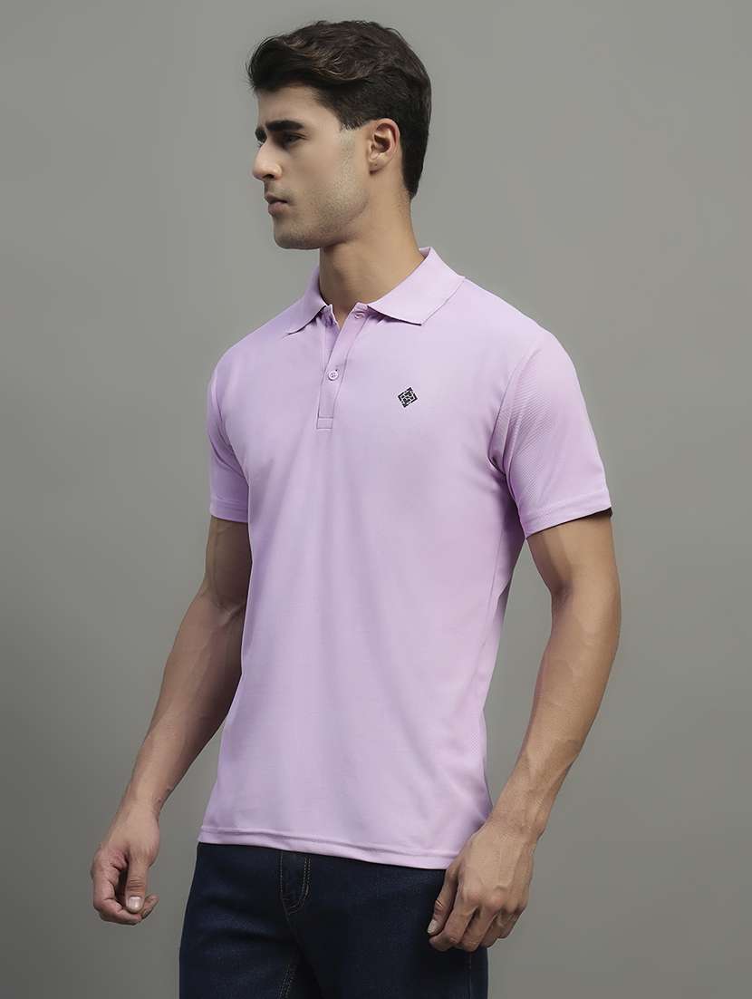 men solid short sleeve regular fit polo t-shirt - 22054985 -  Standard Image - 1