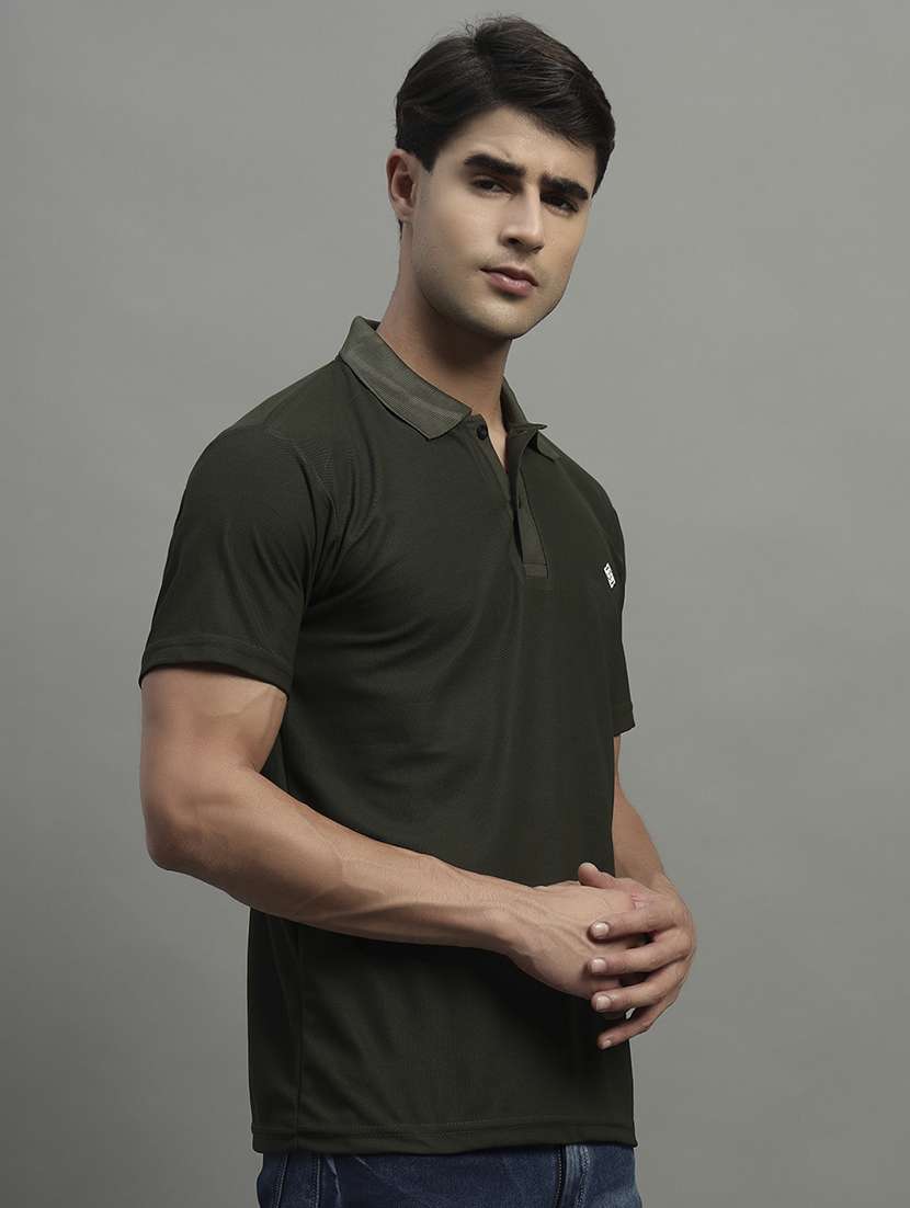 men solid short sleeve regular fit polo t-shirt - 22054987 -  Standard Image - 1