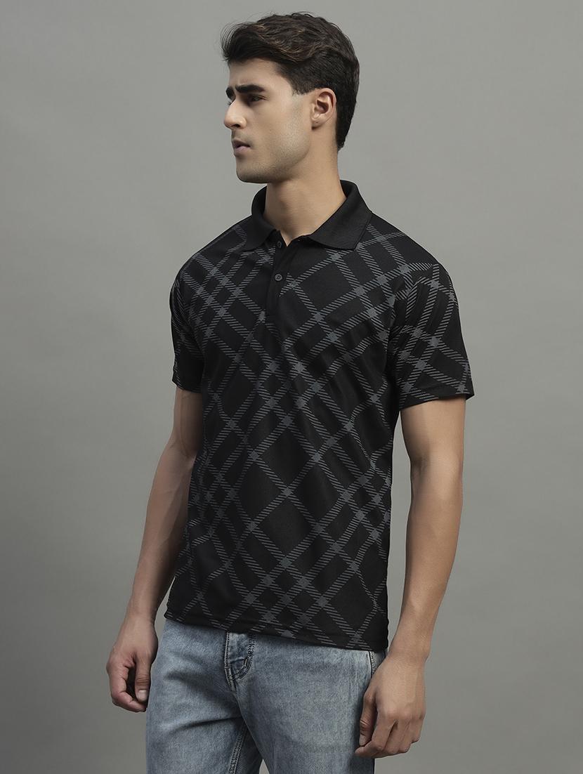 men printed short sleeve regular fit polo t-shirt - 22054991 - Standard Image - 1