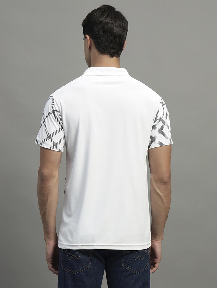 men printed short sleeve regular fit polo t-shirt - 22054993 - Standard Image - 1