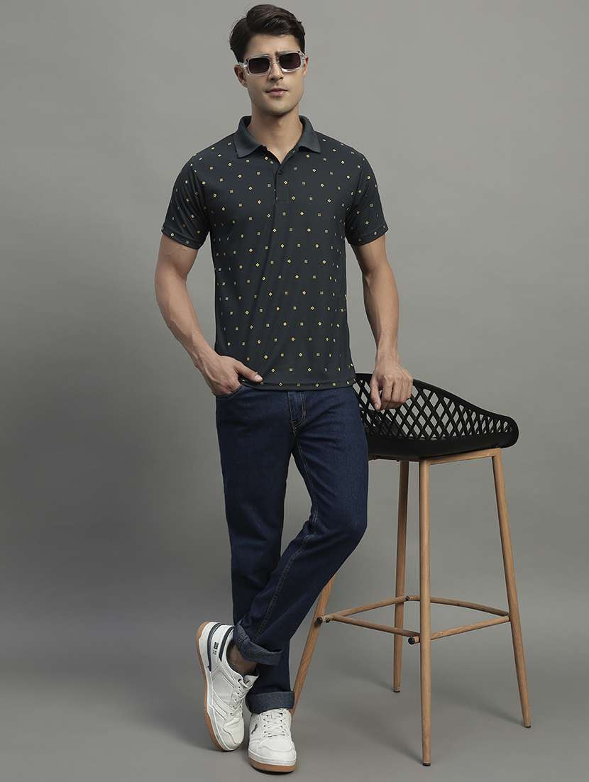 green cotton blend all over print tshirt - 22054997 -  Standard Image - 4