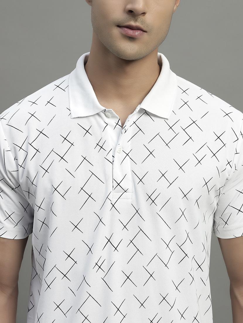 men printed short sleeve regular fit polo t-shirt - 22055009 - Standard Image - 4